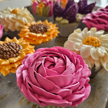 Load image into Gallery viewer, Multi-Coloured Floral Cupcake Bouquet