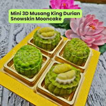Load image into Gallery viewer, MINI Musang King Durian Snow Skin Mooncakes Set (4 pcs)