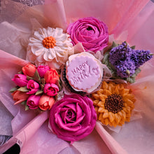 Load image into Gallery viewer, Multi-Coloured Floral Cupcake Bouquet