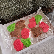 Load image into Gallery viewer, Mini Fondant Christmas Cookies Box (10pcs)