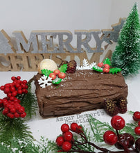 Load image into Gallery viewer, Christmas Log Sponge Cake
