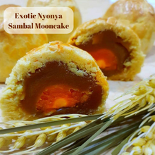 Load image into Gallery viewer, Exotic Nyonya Sambal Mooncake with Egg Yolk