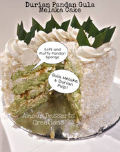 Load image into Gallery viewer, Pandan Gula Melaka Durian Cake
