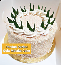 Load image into Gallery viewer, Pandan Gula Melaka Durian Cake by Amour Desserts Melbourne Delivery
