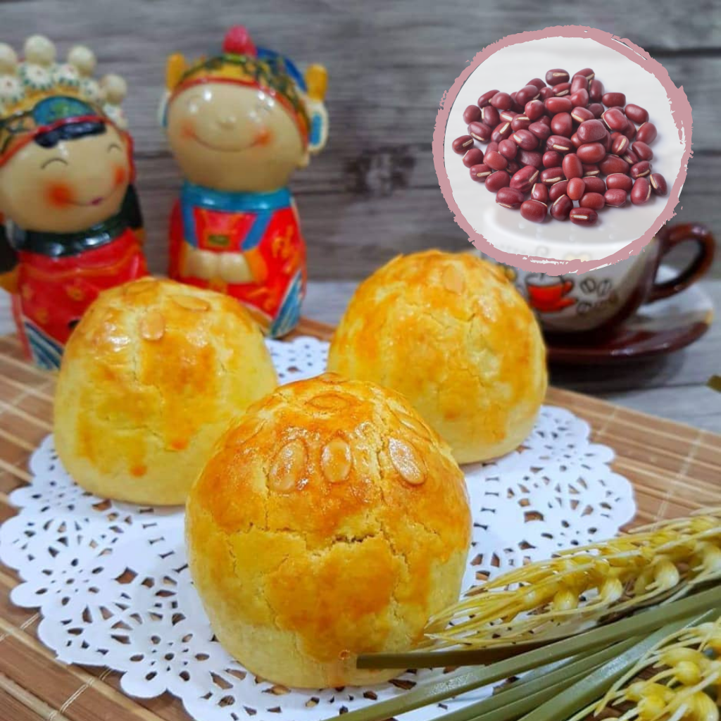 Shortcrust Shanghai Mooncake: Red Bean Filling