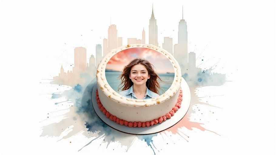 Unique Birthday Cake with Photo in Melbourne