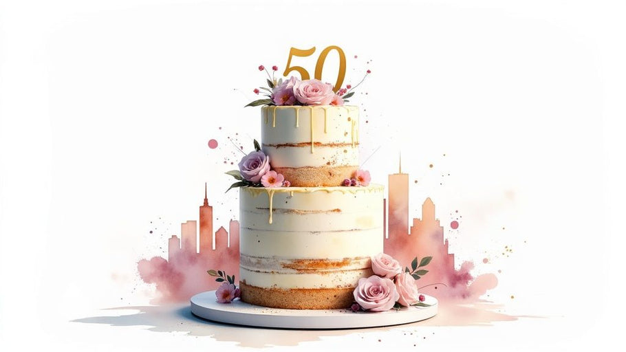 Find the Best 50th Birthday Cake Melbourne | Stunning Ideas
