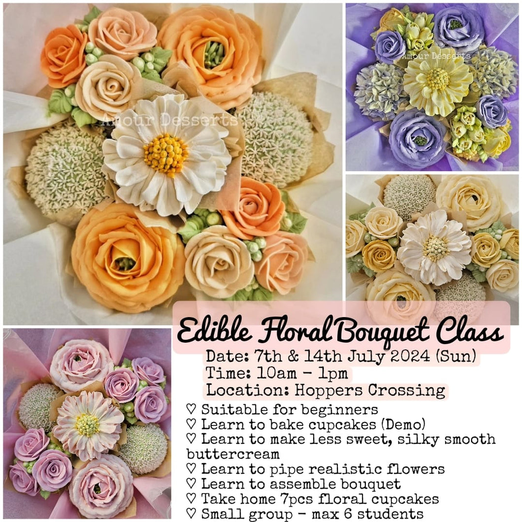 Beginner's Workshop: Edible Floral Cupcake Bouquets (Jul 2024)