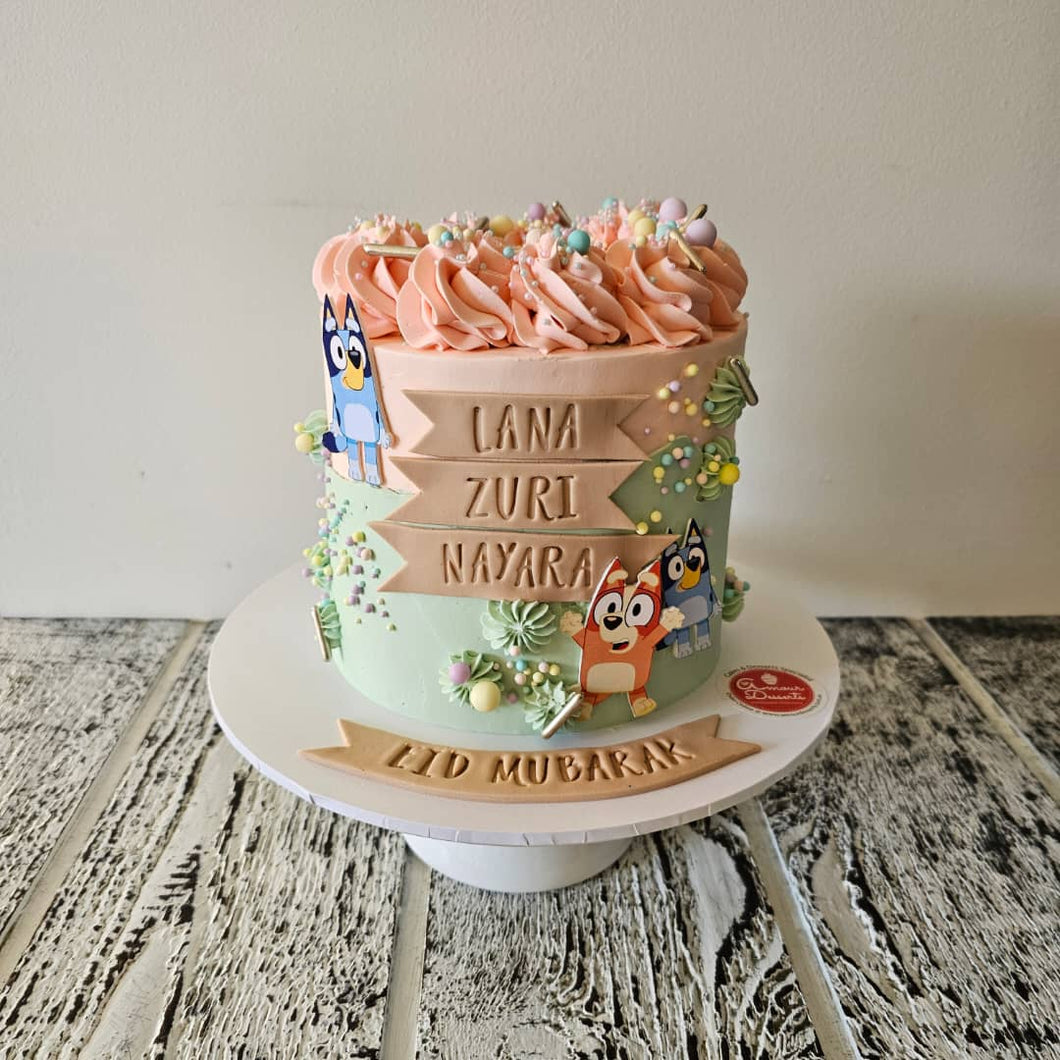 Bluey Themed Children's Birthday Cake