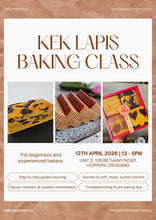 Load image into Gallery viewer, Kek Lapis Baking Workshop (12 Apr 2026)
