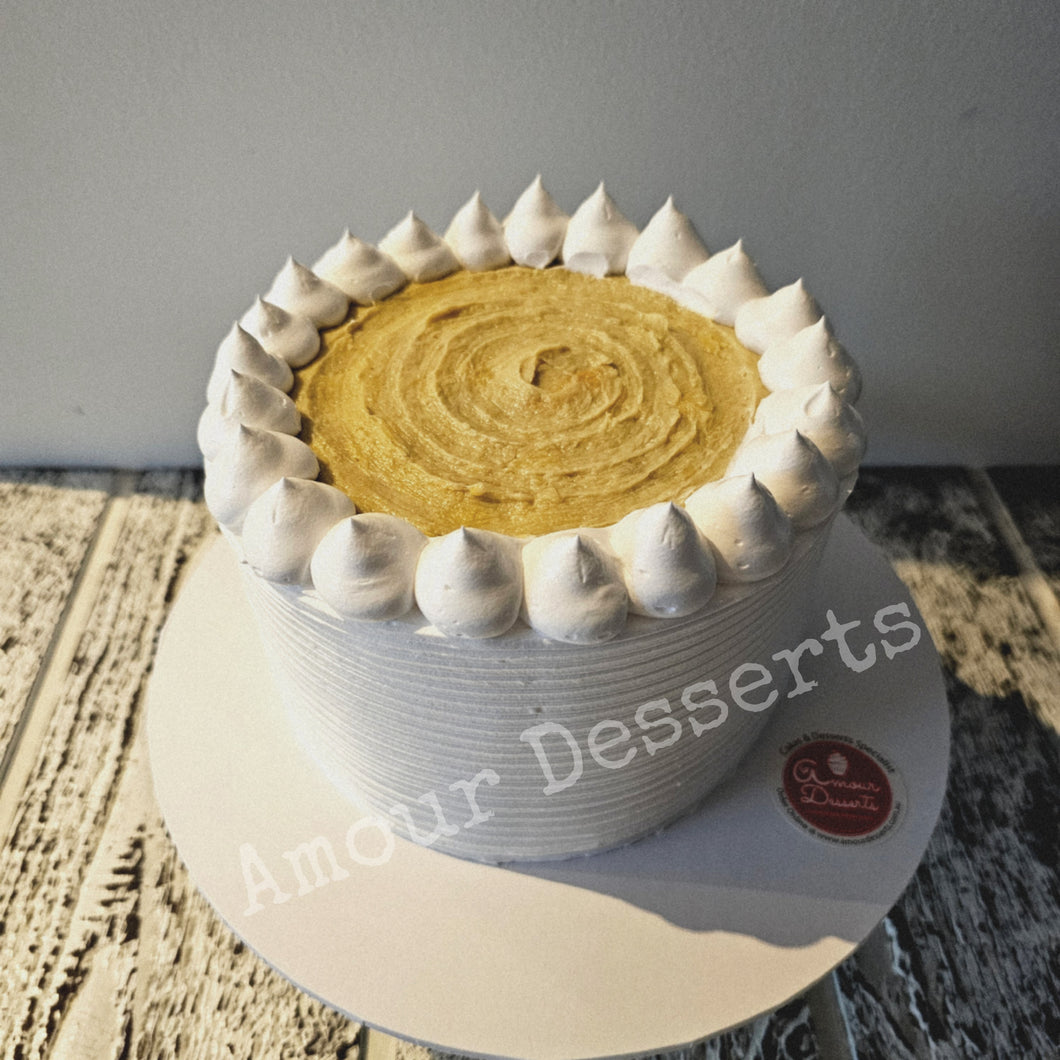 Durian Cake with Durian Paste Toppings