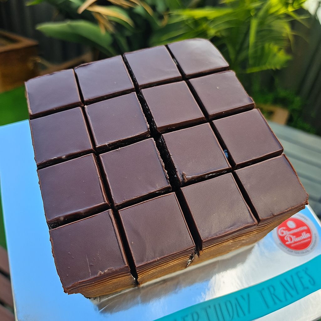Moist Chocolate Cake with Rich Chocolate Ganache