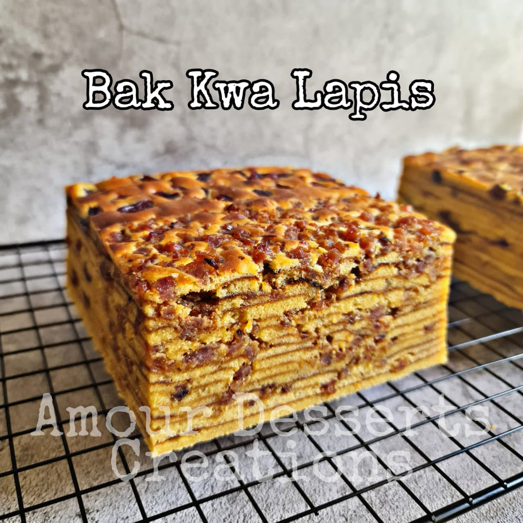 Indonesian Kue Lapis - Bak Kwa (Jerky Lapis)