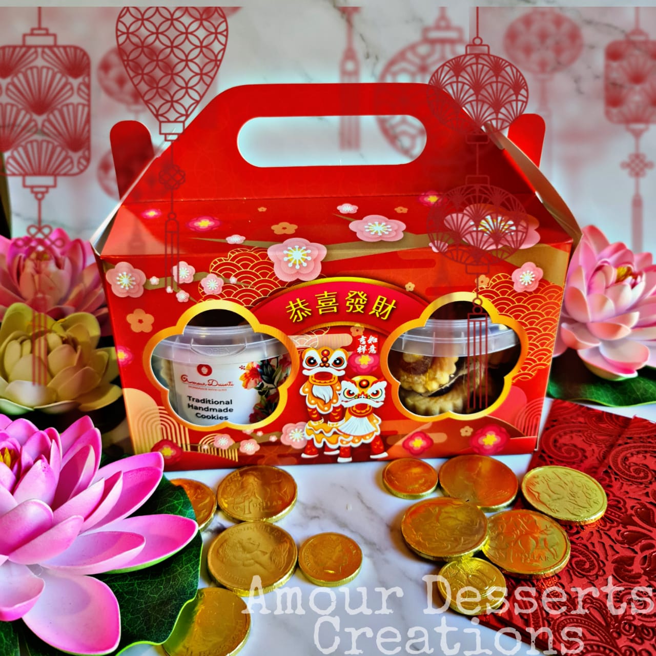 CNY 2Cookies Gift Box Set (2025) Amour Desserts