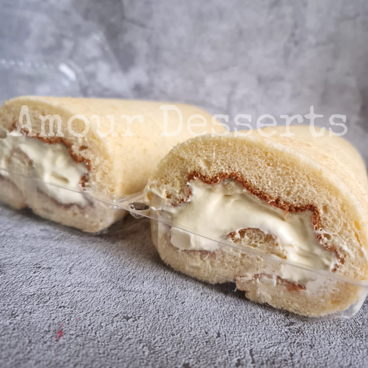 Durian Swiss roll loaf with slices by Amour Desserts