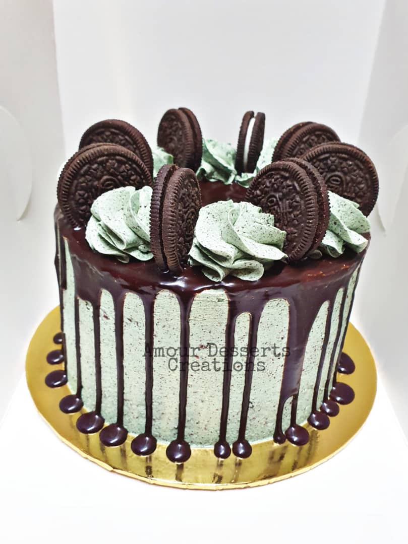 Mint Chocolate Chip Cake