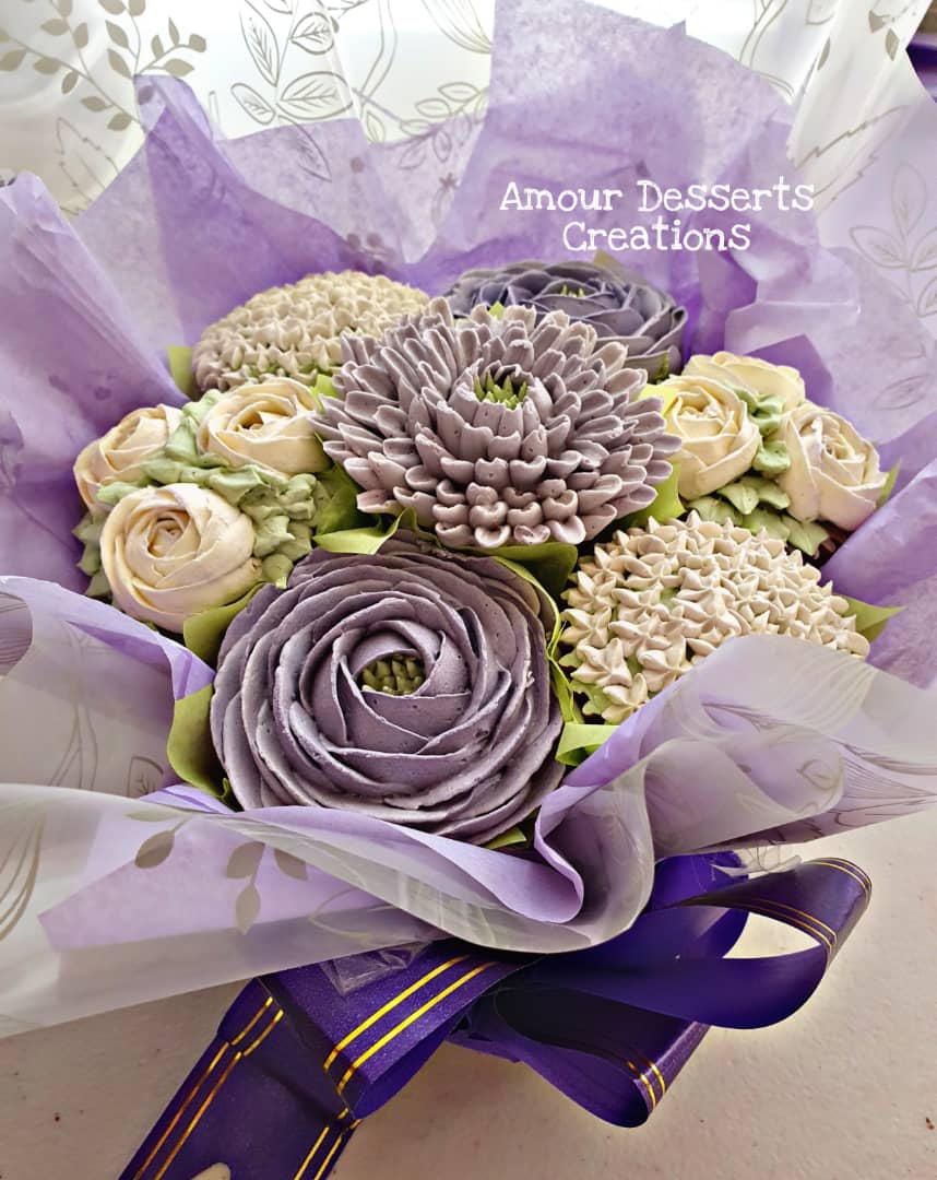 Assorted Mixed Blooms Cupcake Bouquet